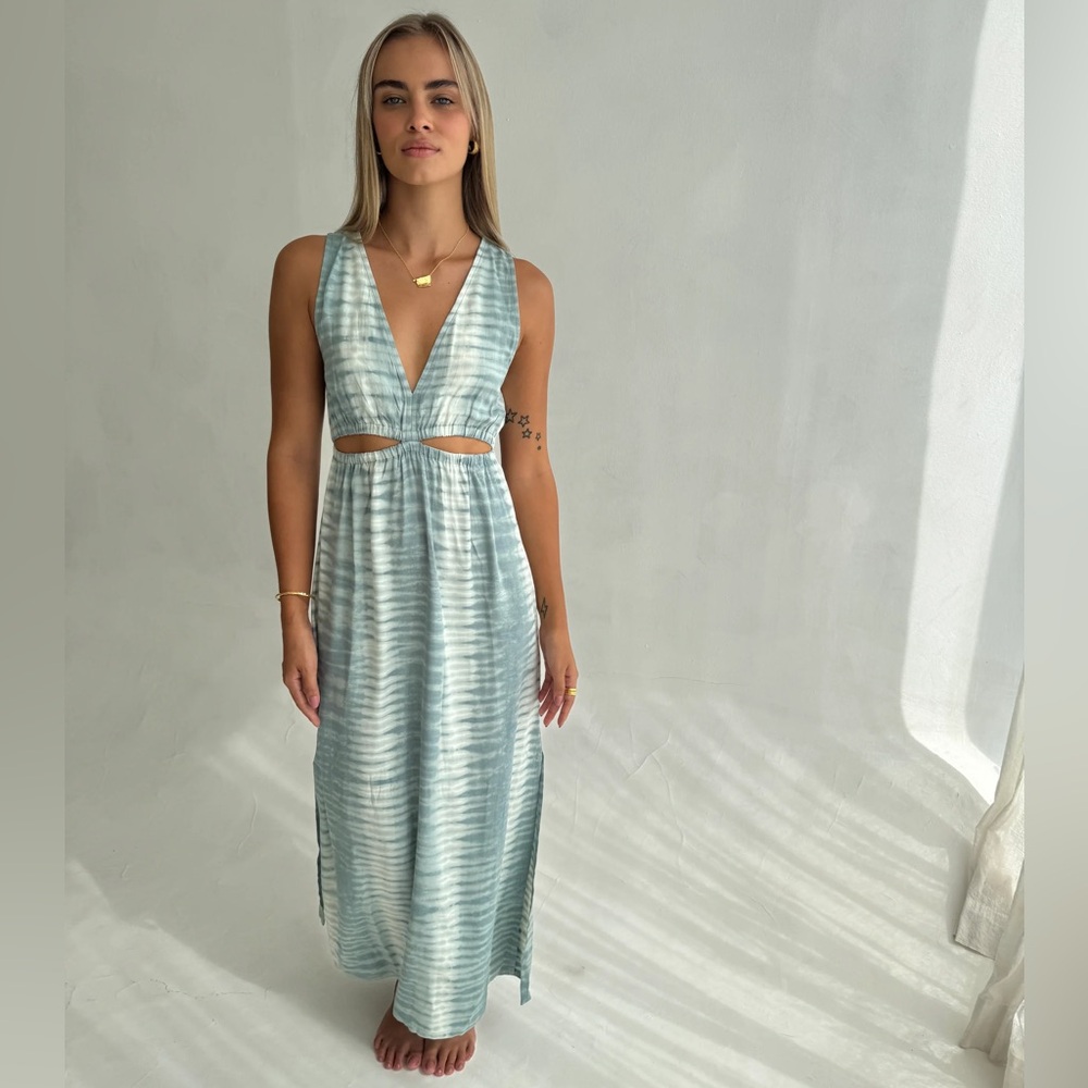 Maurie + Eve SLOW MORNINGS MIDI DRESS - TEAL